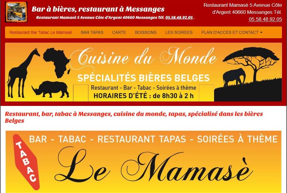 Restaurant, bar, tabac à Messanges, cuisine du monde, tapas, spécialisé dans les bières Belges
